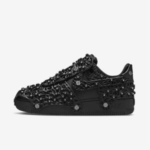 Women's Nike Air Force 1 LXX x Swarovski Sneakers Black / Metal Silver / Black | NK731SYW