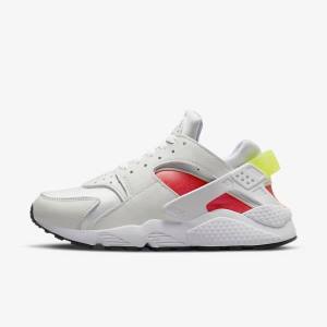 Women's Nike Air Huarache Sneakers White / Light Red / Black | NK102XIN