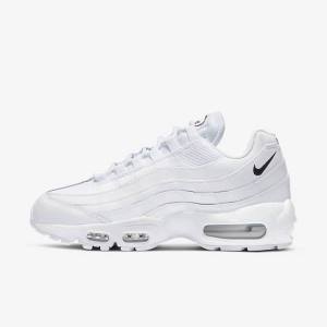 Women's Nike Air Max 95 Essential Sneakers White / Black | NK965DLJ