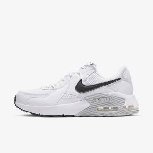 Women's Nike Air Max Excee Sneakers White / Platinum / Black | NK648MTL