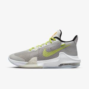 Women's Nike Air Max Impact 3 Basketball Shoes Grey / Green | NK593SHX