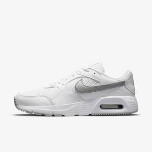 Women's Nike Air Max SC Sneakers White / Platinum / Metal Platinum | NK245LKP