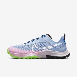 Women's Nike Air Zoom Terra Kiger 8 Trail Running Shoes Light Blue / Royal / Black / White | NK563ASK