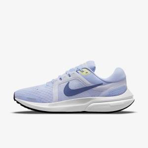 Women's Nike Air Zoom Vomero 16 Road Running Shoes Light Blue / Grey / White / Navy | NK701EOK