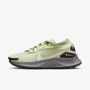 Women's Nike Pegasus Trail 3 GORE-TEX Waterproof Trail Running Shoes Olive / Black / Grey | NK237PKF