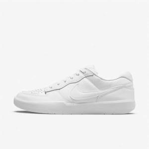 Women's Nike SB Force 58 Premium Skate Shoes White | NK432EUQ