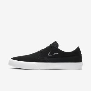 Women's Nike SB Shane Sneakers Black / White | NK897REP