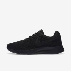 Women's Nike Tanjun Sneakers Black / White | NK183MQL