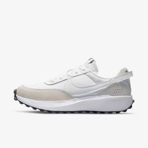 Women's Nike Waffle Debut Sneakers White / Black / Orange | NK840NIM