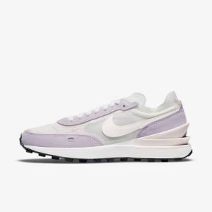 Women's Nike Waffle One Sneakers White / Light Pink | NK279XGN