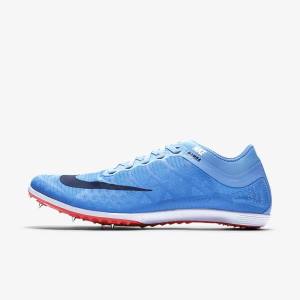 Women's Nike Zoom Mamba 3 Unisex Distance Spike Running Shoes Blue / Light Red / Blue | NK395ZHT